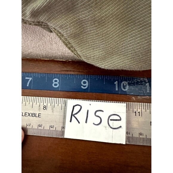 VANS Mid Rise Flat Front Chino Shorts Mens Size 28 Brown Slash Pocket - Picture 10 of 16